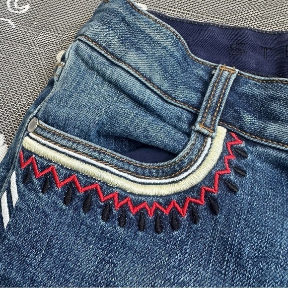 Stella McCartney Embroidered Skinny Jeans Sz 27 - Picture 5 of 16